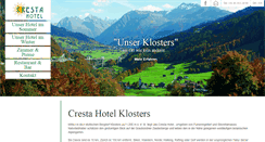 Desktop Screenshot of crestaklosters.ch