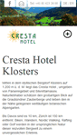 Mobile Screenshot of crestaklosters.ch